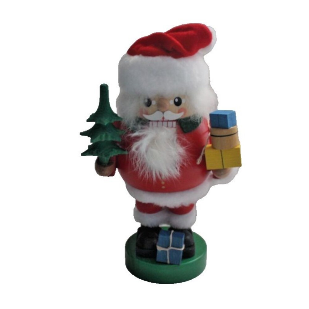 Erzgebirgische Volkskunst Seifen Wooden Santa Nutcracker Germany